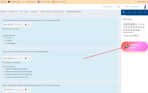 Easy Quiz Ehou :: Easy Quiz Ehou là tiện ích free hỗ trợ làm trắc nhiệm cho sinh viên Ehou. Đã được tích hợp thêm AI để hỗ trợ tốt hơn.