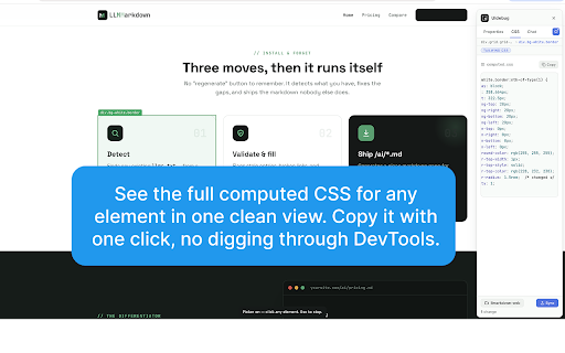 UIdebug - Edit any page visually. Ship it to your source. :: Visually inspect and edit any page's styles. Tailwind-aware controls, AI chat, and file sync. No DevTools required.