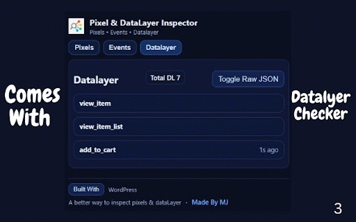 Social Pixel & Data Layer Checker :: Detects Pixels & full dataLayer inspector. Includes full-tab dashboard.