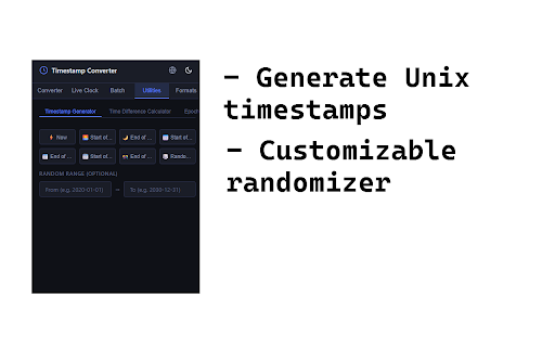 Timestamp Converter :: A fast, modern timestamp conversion utility for developers