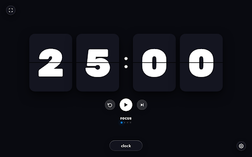 FlipClock :: Minimalist split-flap flip clock, Pomodoro focus timer, and world clock in every new tab