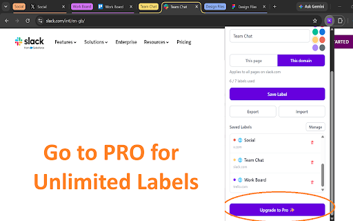 TabLabel :: Rename and label your tabs. They stay labeled forever.