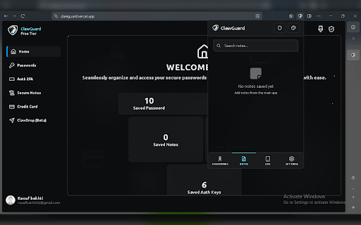 ClawGuard Password Manager :: Secure password manager - save and autofill passwords seamlessly