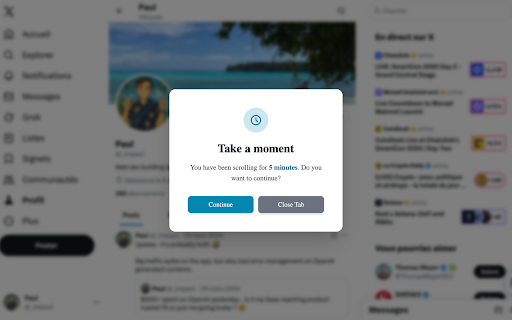 Break the Loop - Browser Extension :: Break your scrolling loops with mindful pauses.