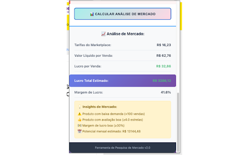 Calculadora de Marketplaces :: Calculadora de lucros para Mercado Livre, Shopee e Amazon