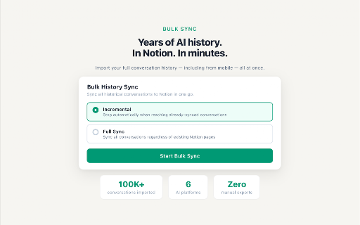 Pactify – AI Chat to Notion :: Sync your AI conversations to Notion automatically. Distill key insights and build your personal knowledge base.