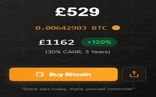 Bitcoin Opportunity Cost Calculator :: Instantly calculate the future value of any online purchase in BTC and visualize your true opportunity cost.