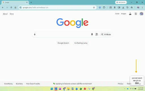 DTimestamp Overlay :: Live date, time and timezone overlay on every browser page for screenshot timestamping and audit trails.