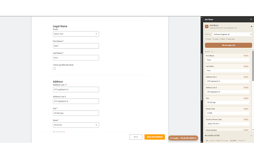 Job Skout :: Automatically reads job application forms and suggests answers from your Job Skout profile. You accept every value yourself.