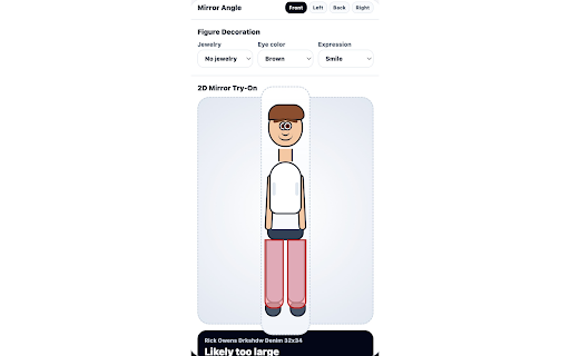 Nomisfits — Fit Projections While You Shop :: See how pants will fit your body before you buy. Reads visible listing measurements on Grailed, Depop, Vinted, eBay and more.