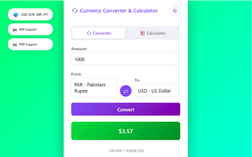 Currency Converter & Calculator :: 💱 Free currency converter with real-time rates and built-in calculator