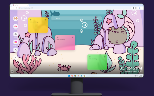 Pusheen Cat Wallpapers - Cute Kawaii Backgrounds :: Make your new tab totally kawaii with adorable Pusheen backgrounds. Bring cozy cat vibes to your screen!