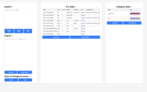 PricePin Organizer :: PricePin Organizer is an expansion for Pinterest which lets you tag pins and organize them into categories to keep track of the…