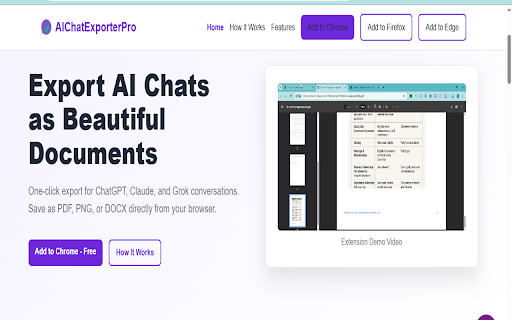 AI Chat Exporter Pro :: AIChatExporterPro — The Ultimate Multi-Platform AI Chat Export Tool
Export ChatGPT to PDF • Save Claude Conversations • Download…