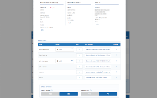 Beltone Sycle Toolkit :: Beltone tools for Sycle: Quick Add hearing aid bundles and Purchase Order submission.