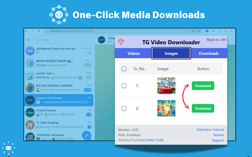 Premium Telegram Video Downloader - Download videos :: Download Telegram videos fast from channels, chats, and groups. No signups needed—just click and download!