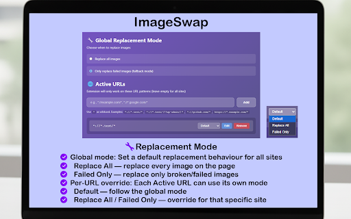 ImageSwap :: Instantly swap all webpage images with beautiful Picsum photos. Perfect for designers and developers.