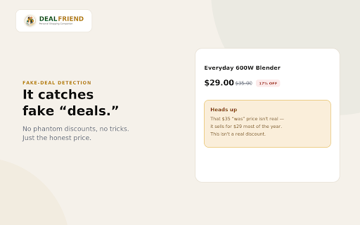 DealFriend — is this right for me? :: An honest read on whether this is the right buy for you — reads only the product, only when you tap.