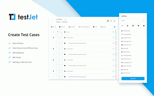 TestJet Stage Extension :: A chrome extension for TestJet Automation