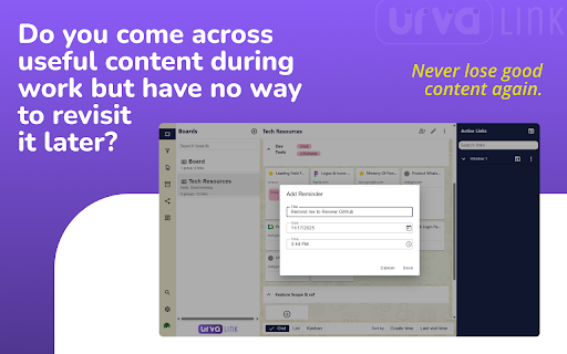 Urva link :: Your productivity hub. Save and organize your browser links from anywhere.Urva link provides distraction-free focus to you.