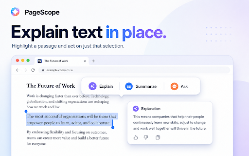 PageScope — Understand Web Content Faster :: PageScope helps you understand web content faster.