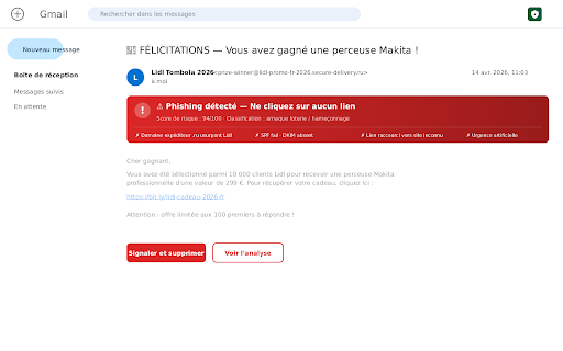 Égide Mail :: Protection anti-phishing temps réel dans Gmail, Outlook, Yahoo et tous les webmails. Détection par IA en un clic.