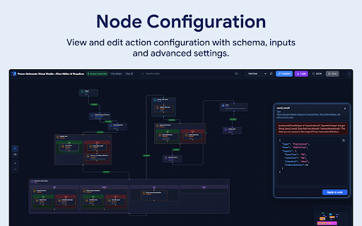 Advanced Power Automate Visual Studio :: Visualize, edit, search, and manage complex Power Automate flows with an interactive graph and powerful JSON editor.