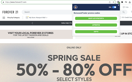 BonusesFinder :: BonusesFinder promo codes