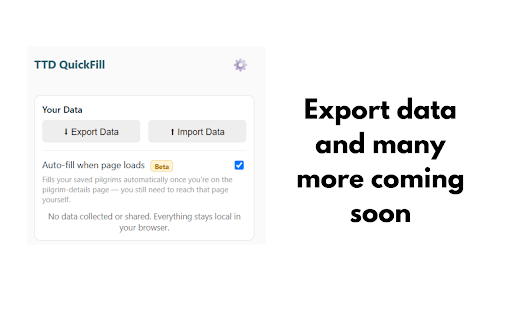 TTD QuickFill :: TTD QuickFill autofills TTD booking forms using your saved pilgrim details, making form filling faster and easier.