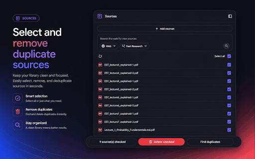 NotebookLM QoL - Batch Generate/Delete/Rename :: Quality-of-life tools for NotebookLM: batch generate per source, rename outputs, bulk download/delete for outputs and sources.