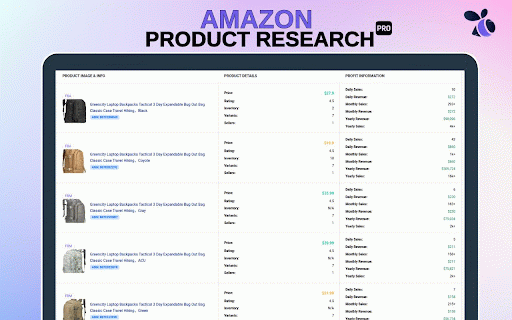 Amazon Product Research Pro| EcomStal :: Boost Amazon sales with real-time product insights, BSR, revenue & reviews. Try EcomStal's free Product Research Pro extension!