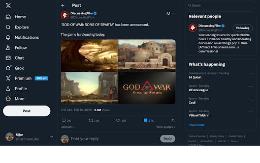 Dim Dark Mode for X (formerly Twitter) :: Restores the Dim background theme on X (formerly Twitter) with one click.
