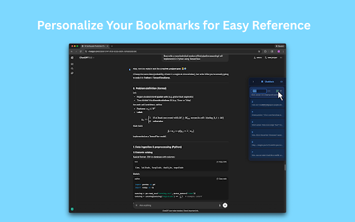 ChatMark :: Bookmark ChatGPT responses and get notified when responses complete