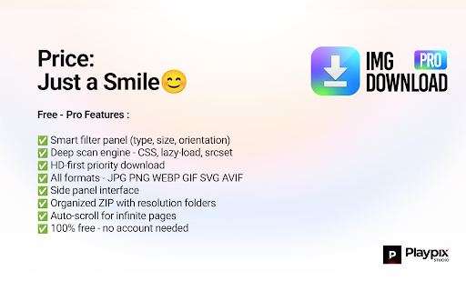 IMG Download Pro :: Scan and download images from any webpage with advanced filters.
