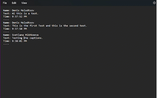 MS Teams Live Captions Saver :: Capture and save live captions from Microsoft Teams meetings on the web.