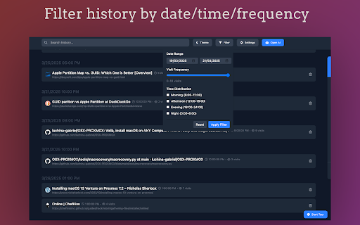 Rearview - History Knowledge base :: AI-powered search through your browser history