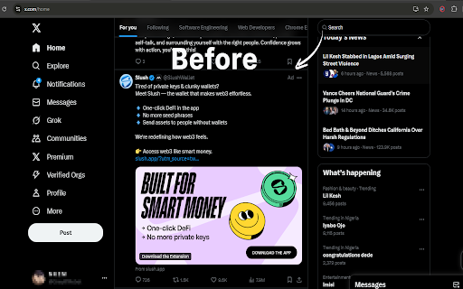 Universal Ad Blocker :: Blocks ads globally across all websites and social media platforms.
