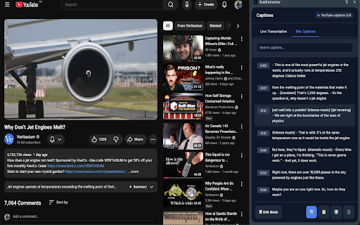 SubExtractor :: Real-time AI transcription and subtitle extraction for video content