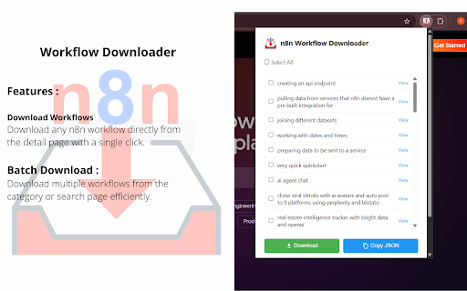 n8n Workflow Downloader :: Easily download n8n workflows in JSON format