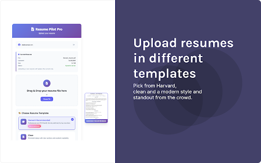ResumePilot Pro: AI Job autofill for custom resume & cover letter :: Customize your resume and cover letters for job applications and get AI-powered answers for application questions