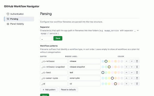 GitHub Workflow Navigator :: Hierarchical, searchable view of GitHub Actions workflows for monorepos.