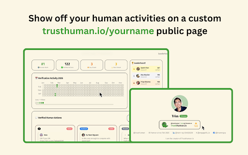 TrustHuman :: Verify you're human when commenting on LinkedIn, X, and Facebook