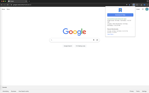 Bookmark All Tabs :: Bookmark all open tabs across all windows with a single click