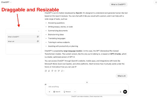 Prompt Navigator :: Helps you quickly and smoothly navigate to previous prompts on conversational AI platforms.