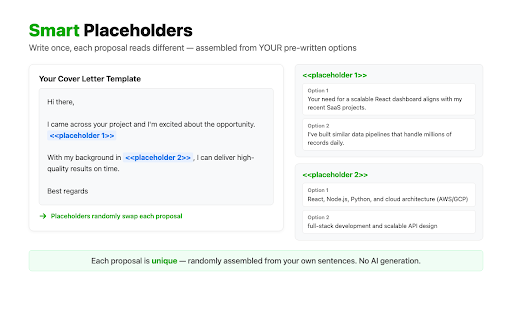 Upwork Proposal Automation :: Automate Upwork job proposals with AI-powered cover letter personalization