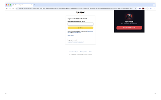 PanicVault :: Fill passwords from your PanicVault database