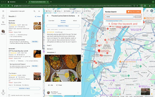 Google Maps Review Search :: Search through Google Maps reviews for specific keywords