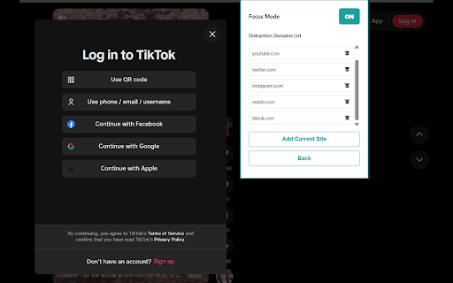 Daily Focus Mode :: By alerting you when you visit distracting websites, Daily Focus Mode helps you stay productive.