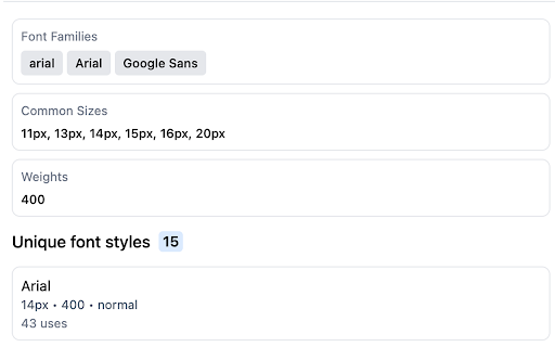 CSS Pully – Font & Color & Style Inspector :: Font & CSS Detector - CSS Pully extracts colors, fonts, shadows, and styles from any webpage. Perfect for designers & developers.