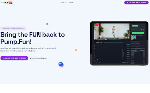 VTuber: Pump.Fun Live Streaming :: Enables live streaming of Pump.Fun coins